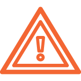 Icon of a triangle with an exclamation point inside, Side effects check, FLU SV MRNA-002 Study